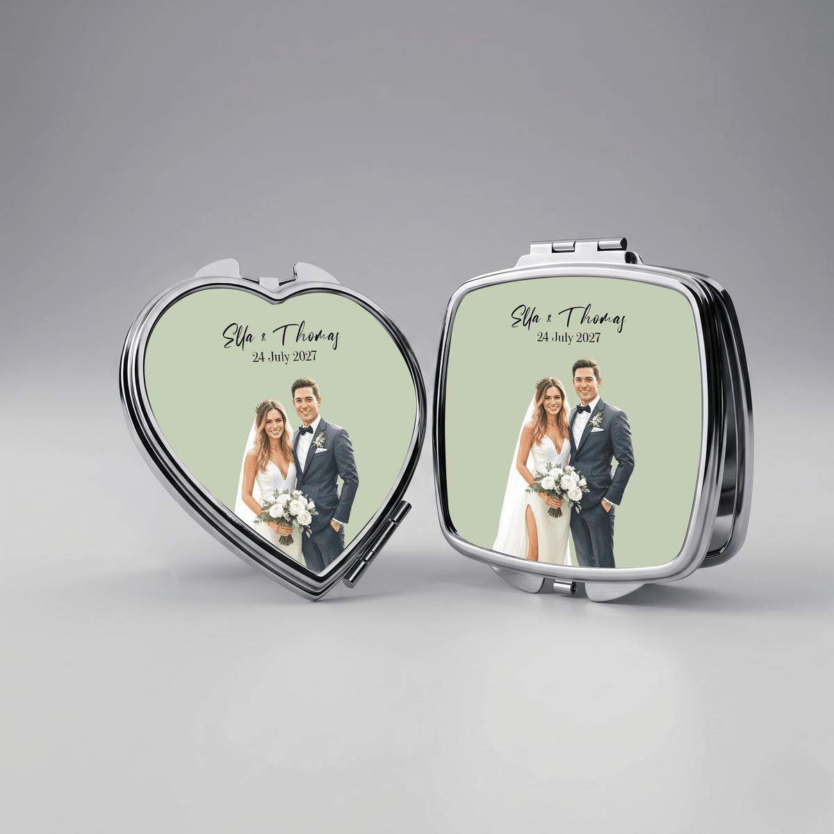 Custom Compact Mirror – Bulk Order for Wedding Favours, Events & Logos - cmzart
