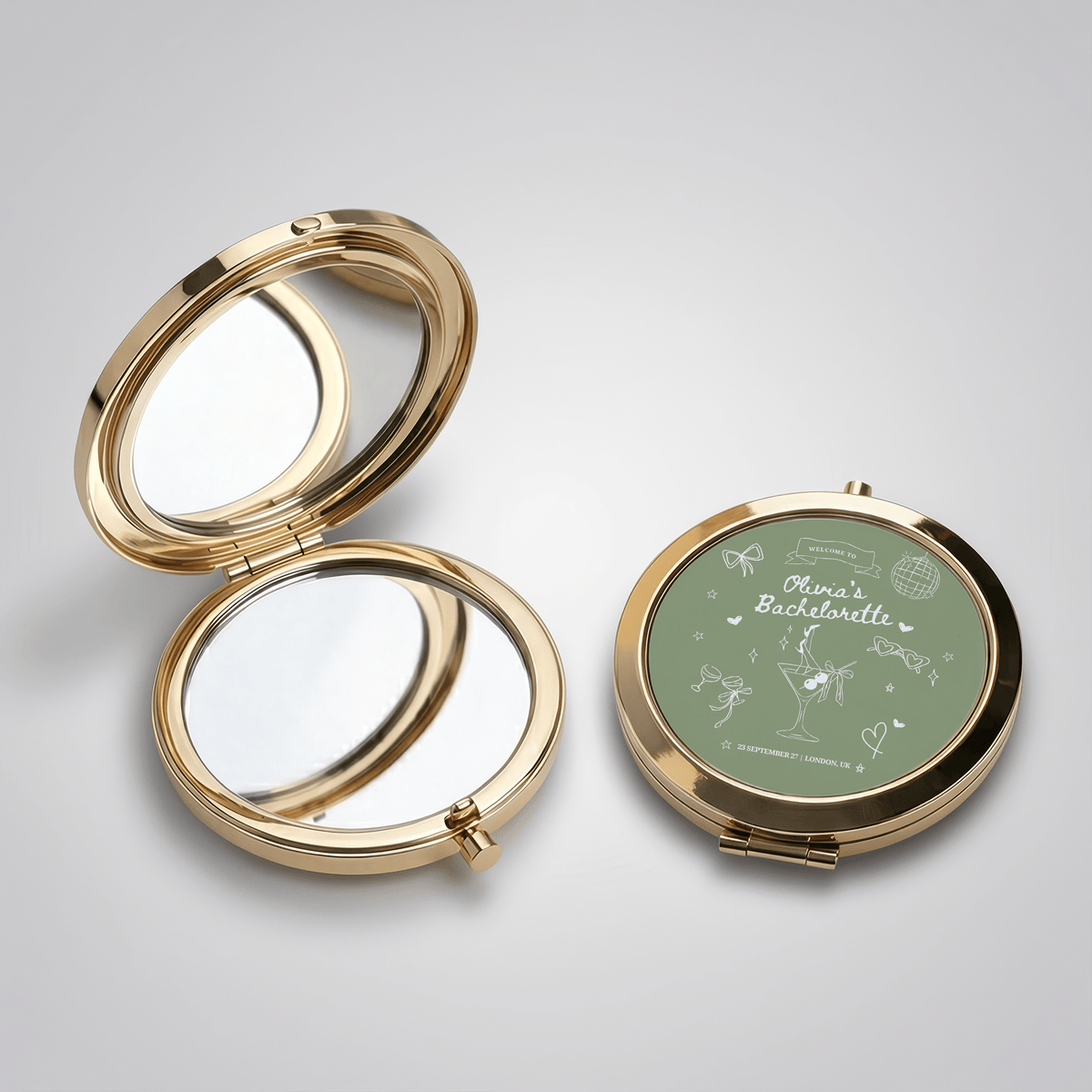 Custom Compact Mirror – Bulk Order for Wedding Favours, Events & Logos - cmzart